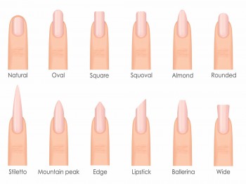 Nagelvormen voor korte en lange nagels