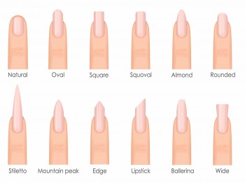 Nagelvormen voor korte en lange nagels