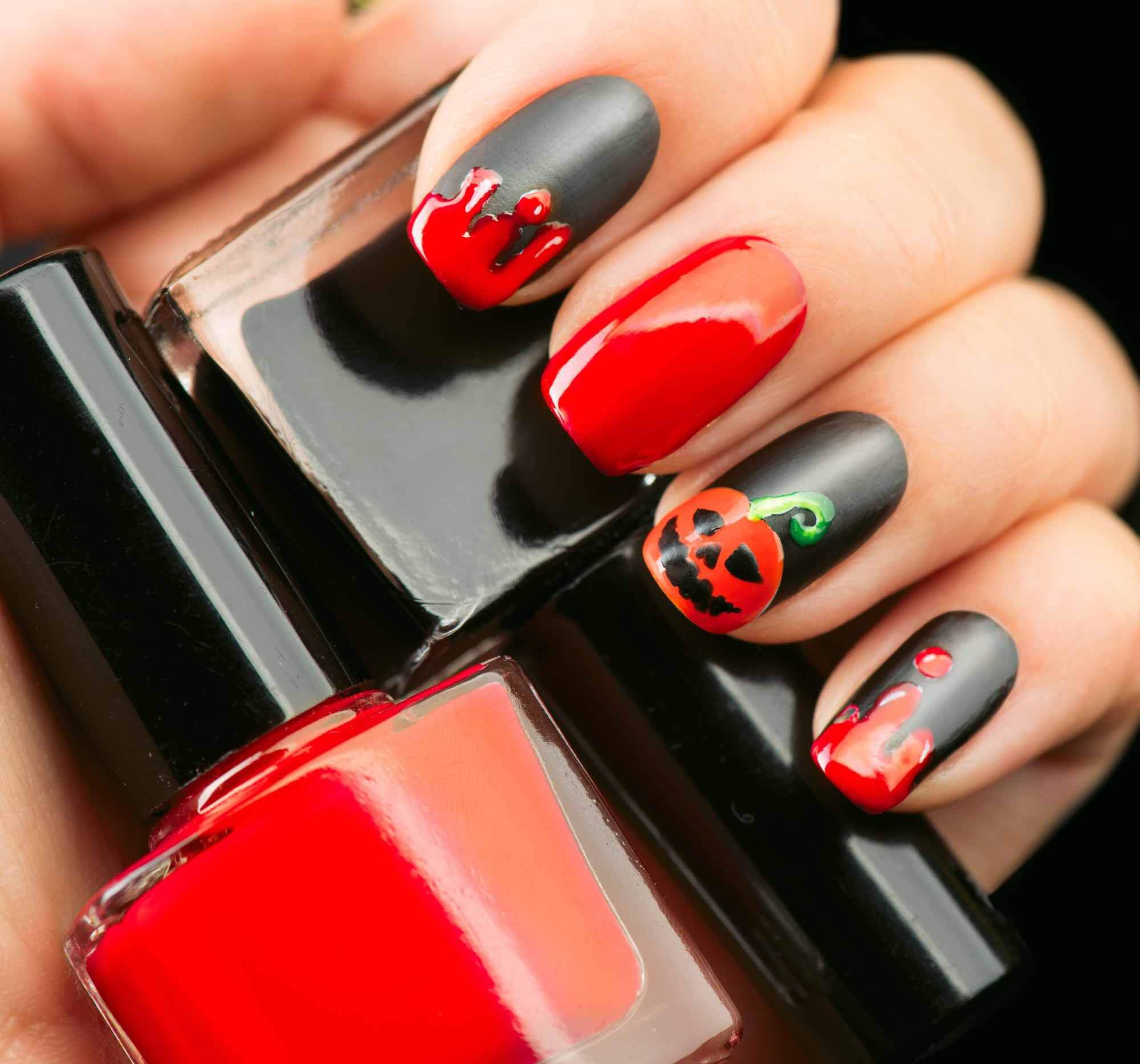 Halloween nagels nail airt